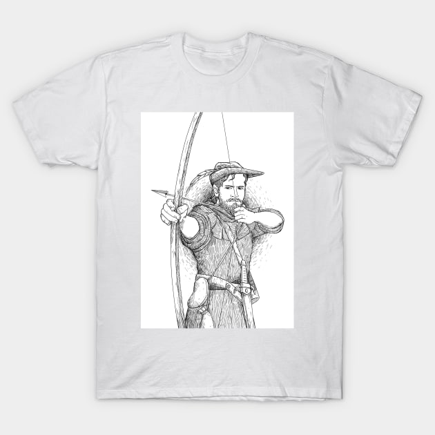 Robin Hood, The Legend: Sketch T-Shirt by reynoldjay